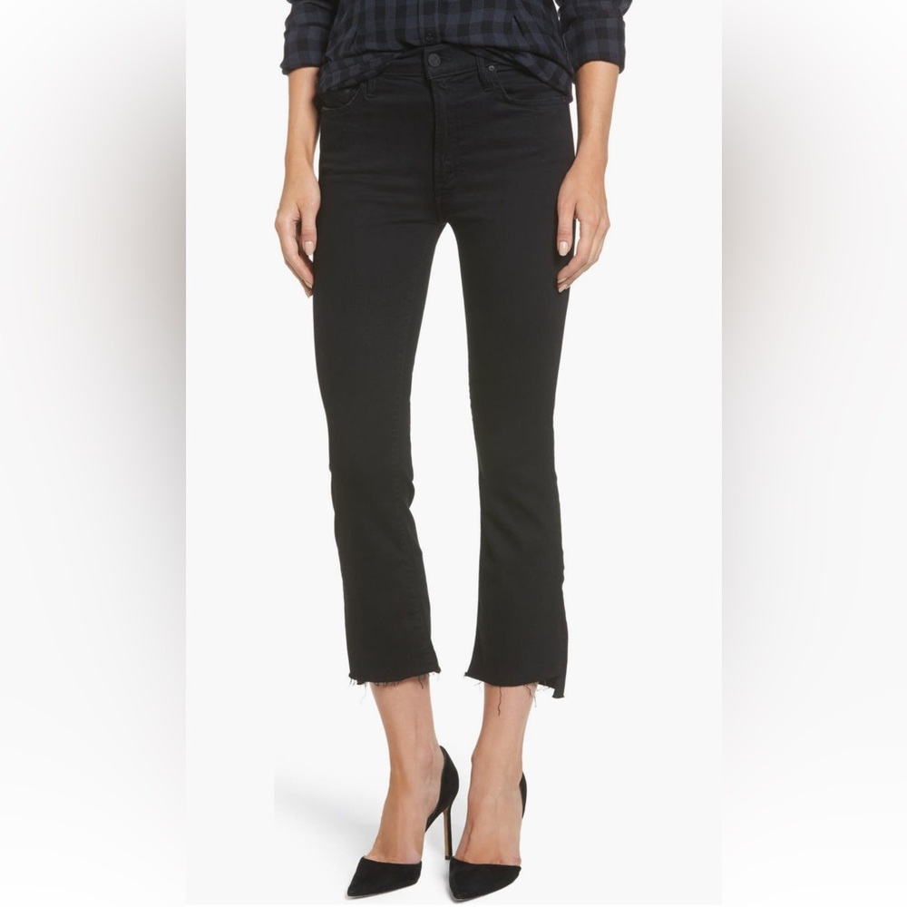 Mother The Insider Crop Step Fray Jeans